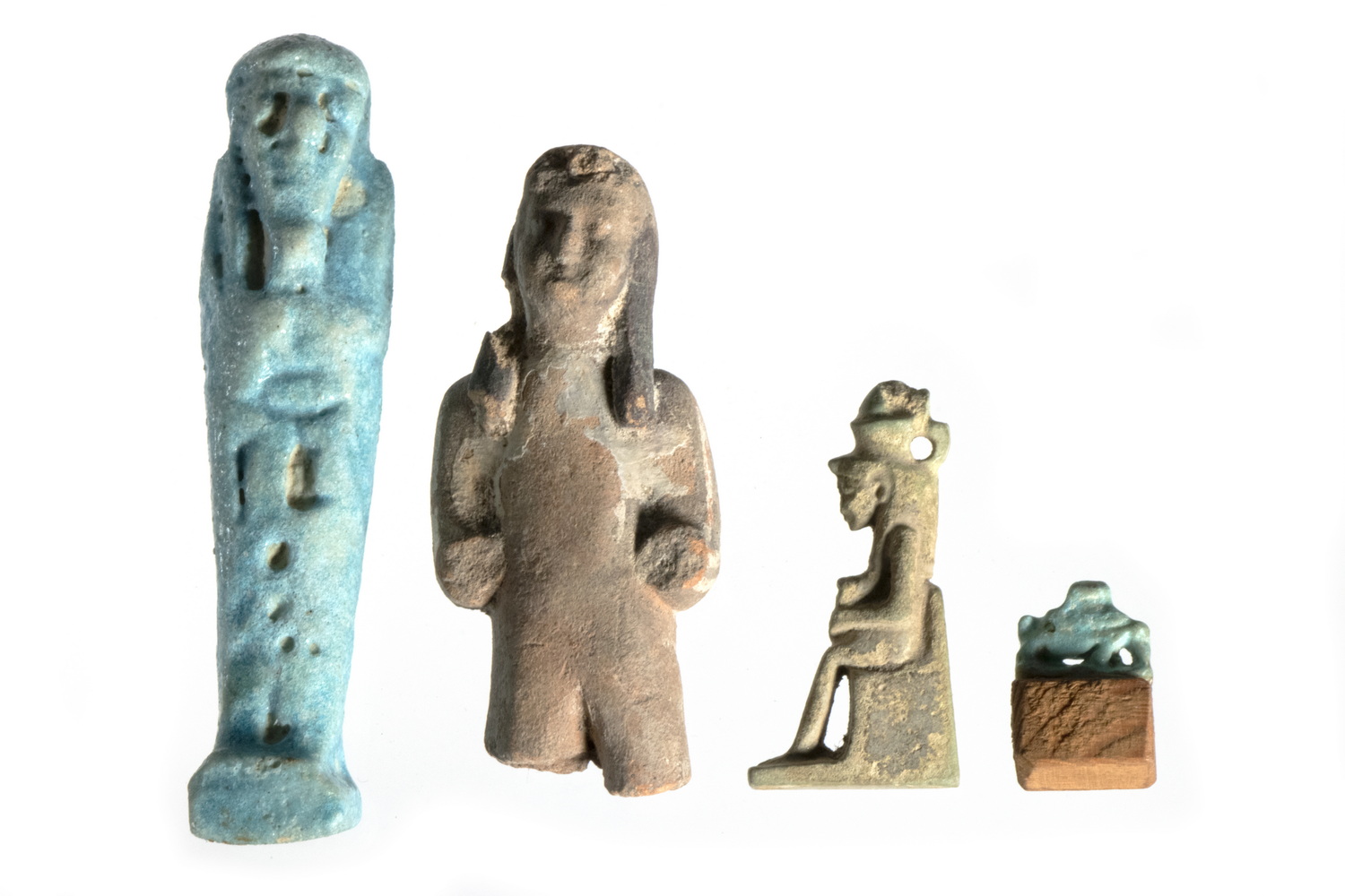 EGYPTIAN POTTERY FIGURES & FRAGMENT