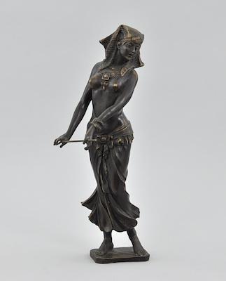Egyptian Priestess Bronze Sculpture