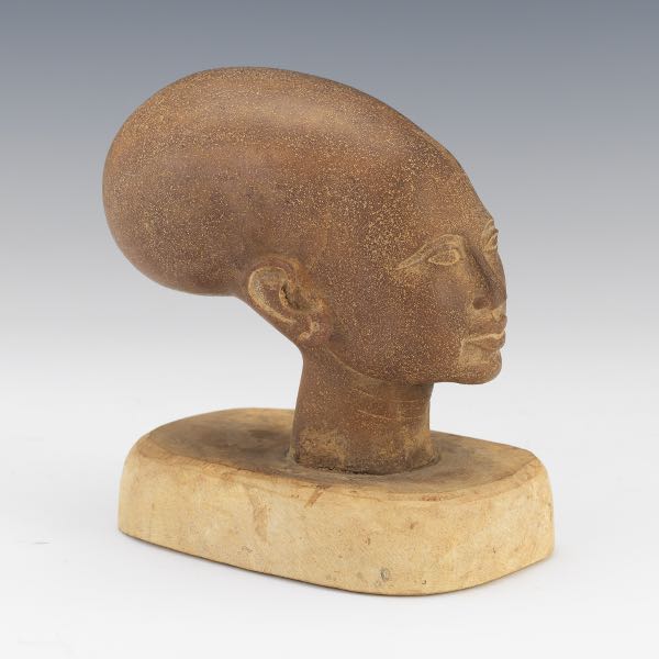 EGYPTIAN QUARTZITE BUST  6"H x 3
