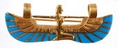 EGYPTIAN REVIVAL 18K TURQUOISE