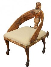 EGYPTIAN REVIVAL ARMCHAIR, HAV