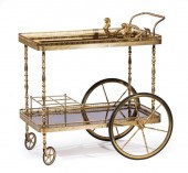 EGYPTIAN REVIVAL BRASS AND WOO