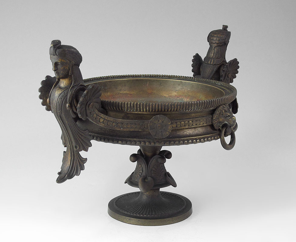 EGYPTIAN REVIVAL BRONZE TAZZA: