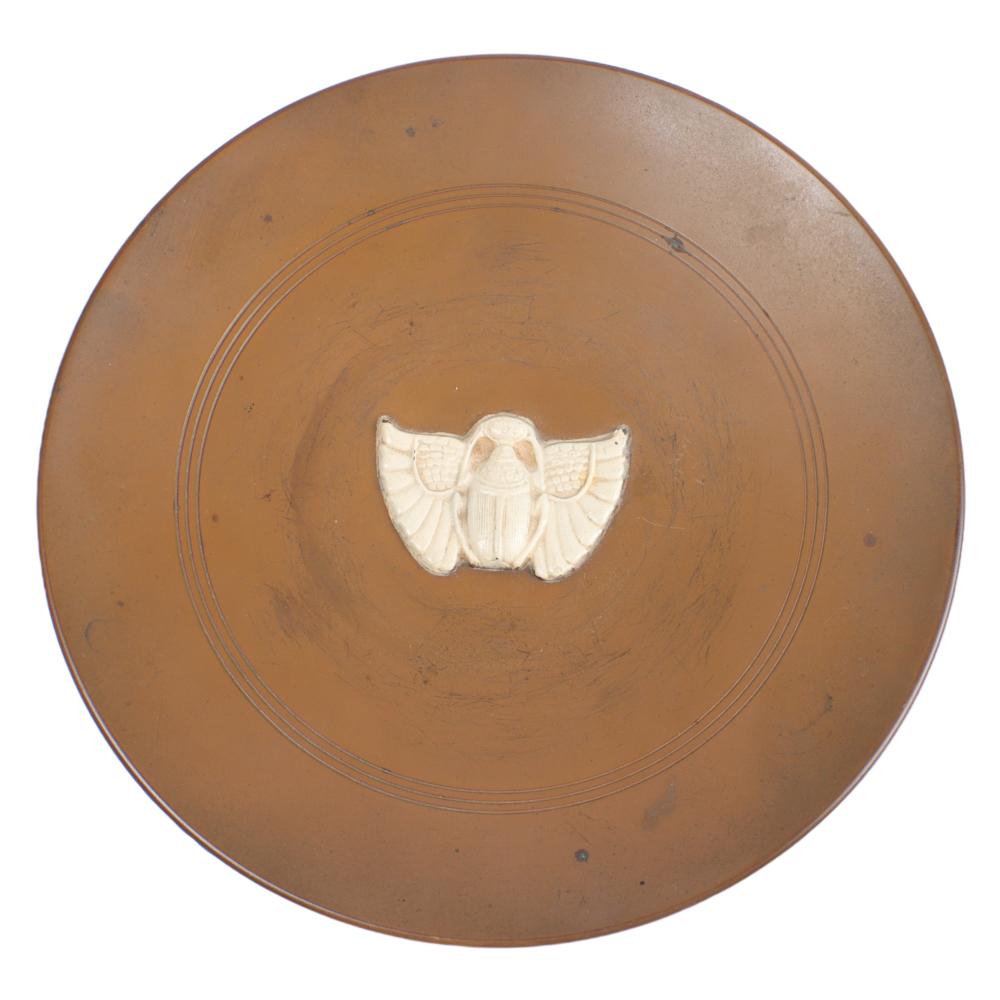 EGYPTIAN REVIVAL BRONZE TRAY WITH