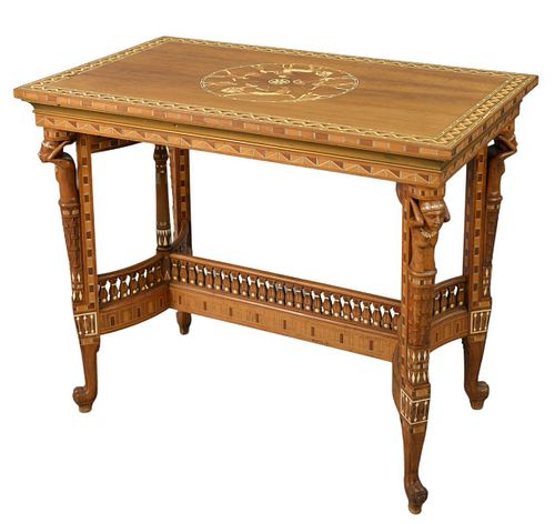 EGYPTIAN REVIVAL CENTER TABLE,
