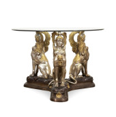 EGYPTIAN REVIVAL GLASS TOP SPH