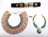 Egyptian Revival jewelry group