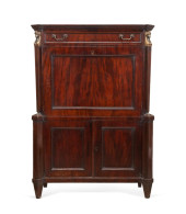 EGYPTIAN REVIVAL MAHOGANY SECR