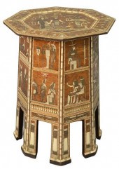 EGYPTIAN REVIVAL OCTAGONAL TAB