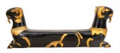 EGYPTIAN REVIVAL RAM GILT BLAC