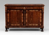 Egyptian Revival rosewood cabi