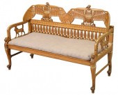 EGYPTIAN REVIVAL SETTEE, HAVIN