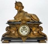 EGYPTIAN REVIVAL SPHINX MANTLE
