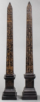 EGYPTIAN REVIVAL STYLE OBELISK