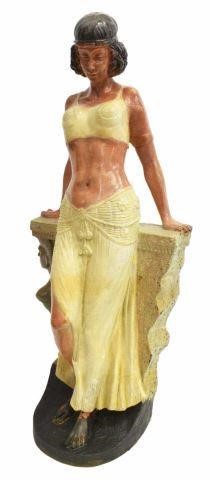 EGYPTIAN REVIVAL STYLE PAINTED
