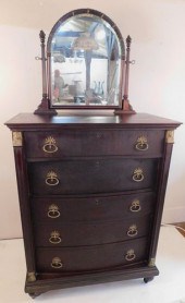 EGYPTIAN REVIVAL TALL CHESTCir