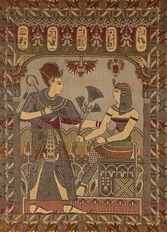 EGYPTIAN REVIVAL TEXTILE