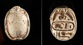 EGYPTIAN STEATITE SCARAB W/ CA