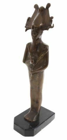 EGYPTIAN STYLE BRONZE FIGURE OF