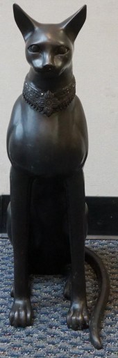 EGYPTIAN STYLE PATINATED BRONZ