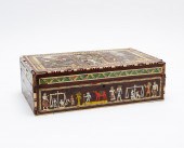 EGYPTIAN THEME HUMIDOR, MOP AN