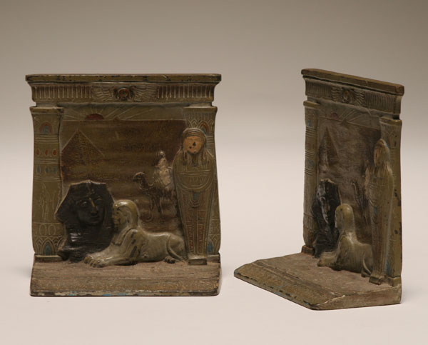 Egyptian themed cast metal