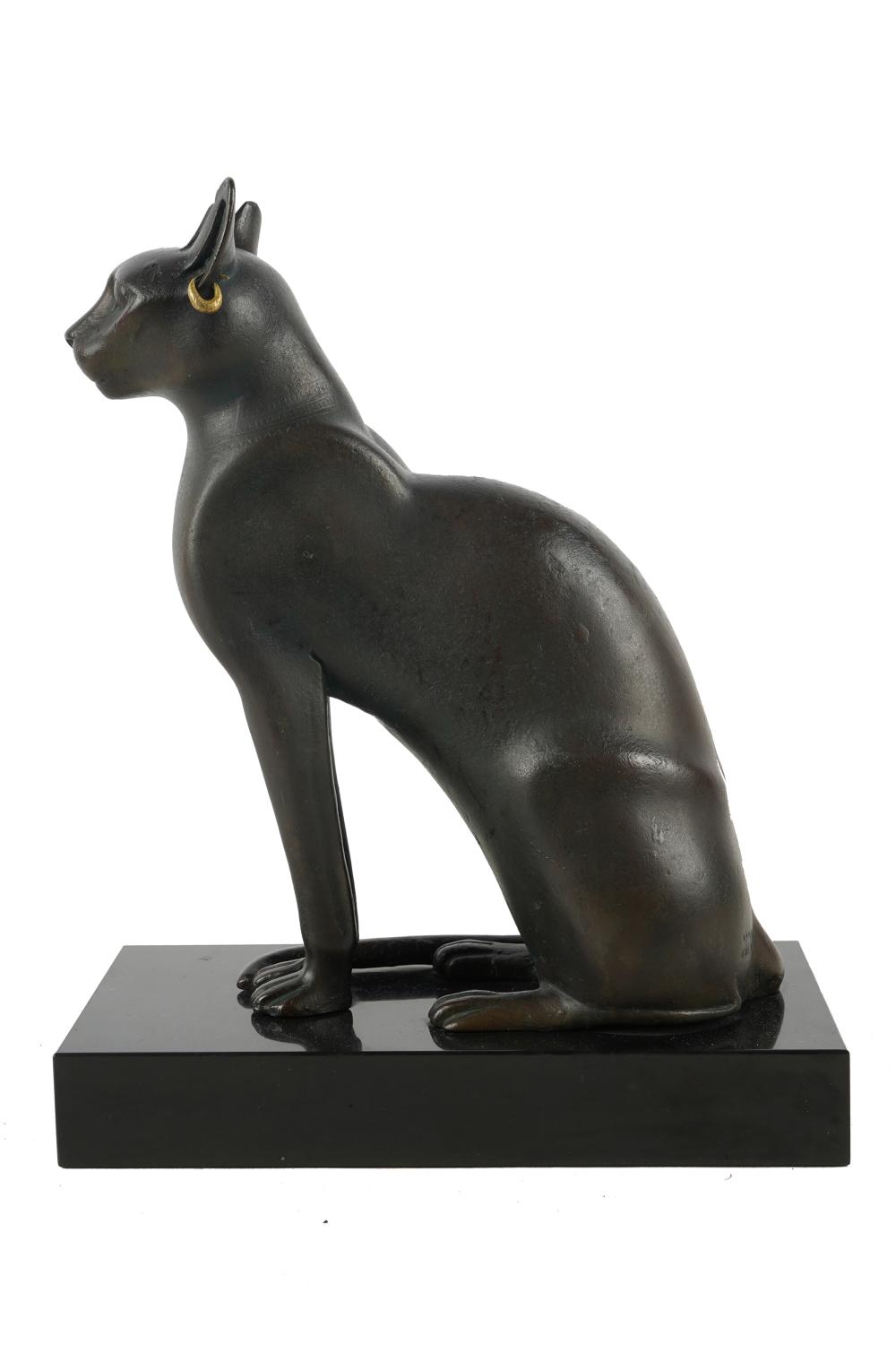 EGYPTIANESQUE BRONZE CATmodern