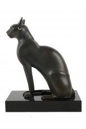 EGYPTIANESQUE BRONZE CATmodern