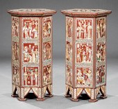 EGYPTIANESQUE INLAID HARDWOOD