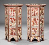 EGYPTIANESQUE INLAID HARDWOOD