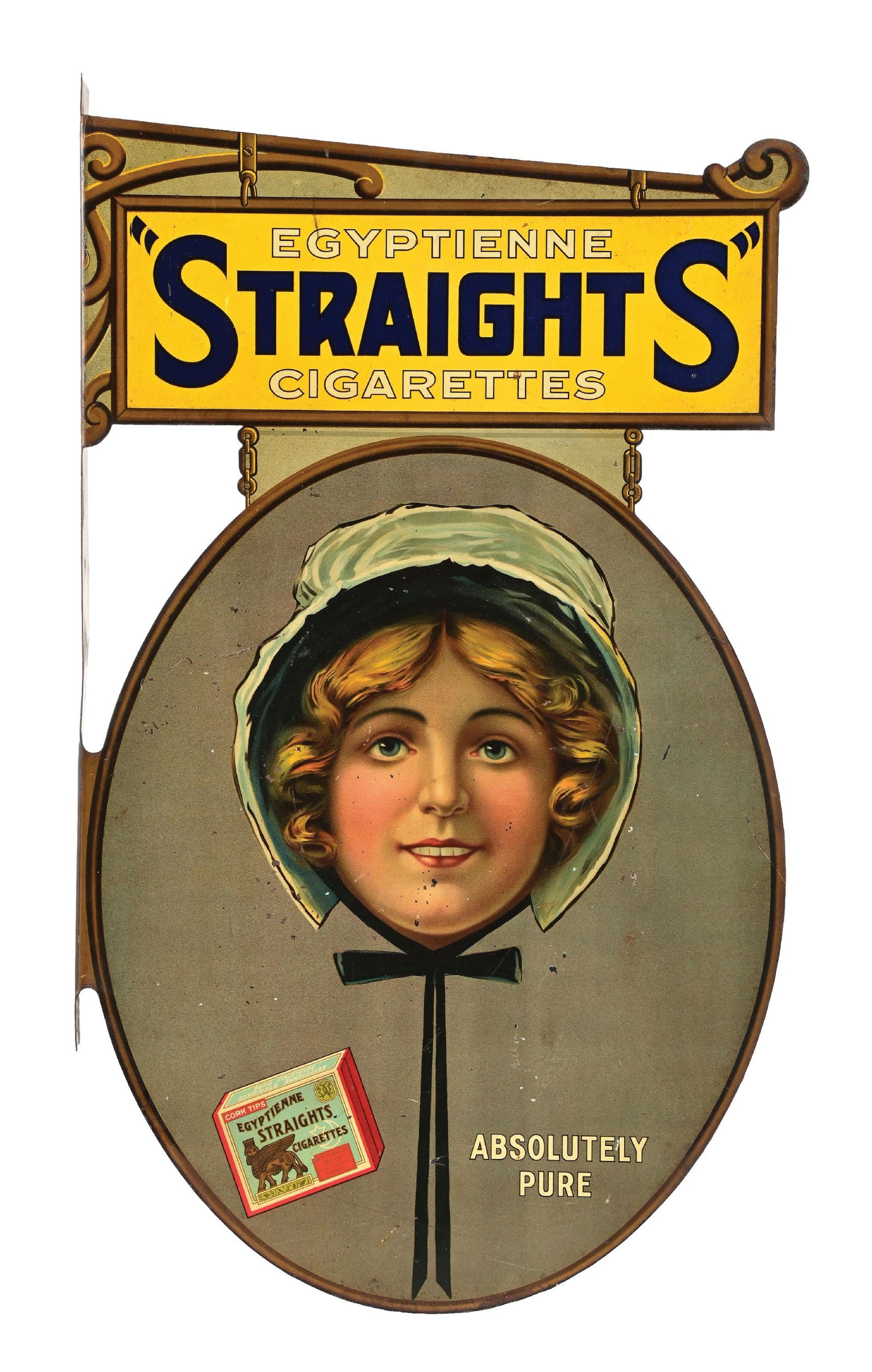 EGYPTIENNE STRAIGHTS FLANGE SIGN W/