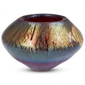 EICKHOLT ART GLASS STUDIO VASE