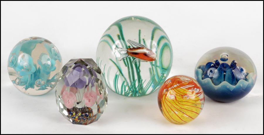 EICKHOLT PAPERWEIGHT. Signed and