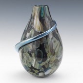 EICKHOLT STUDIO GLASS VASE 10"