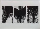 EIFFEL TOWER PRINT: 34 1/4 X 4