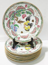 EIGHT 19TH C SAMSON FRENCH POR