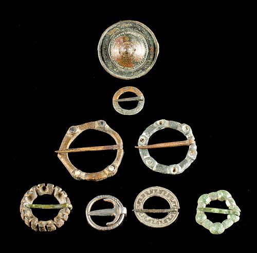 EIGHT 7TH C. EUROPEAN SILVER,