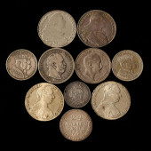 EIGHT (8) HISTORIC GERMAN SILV