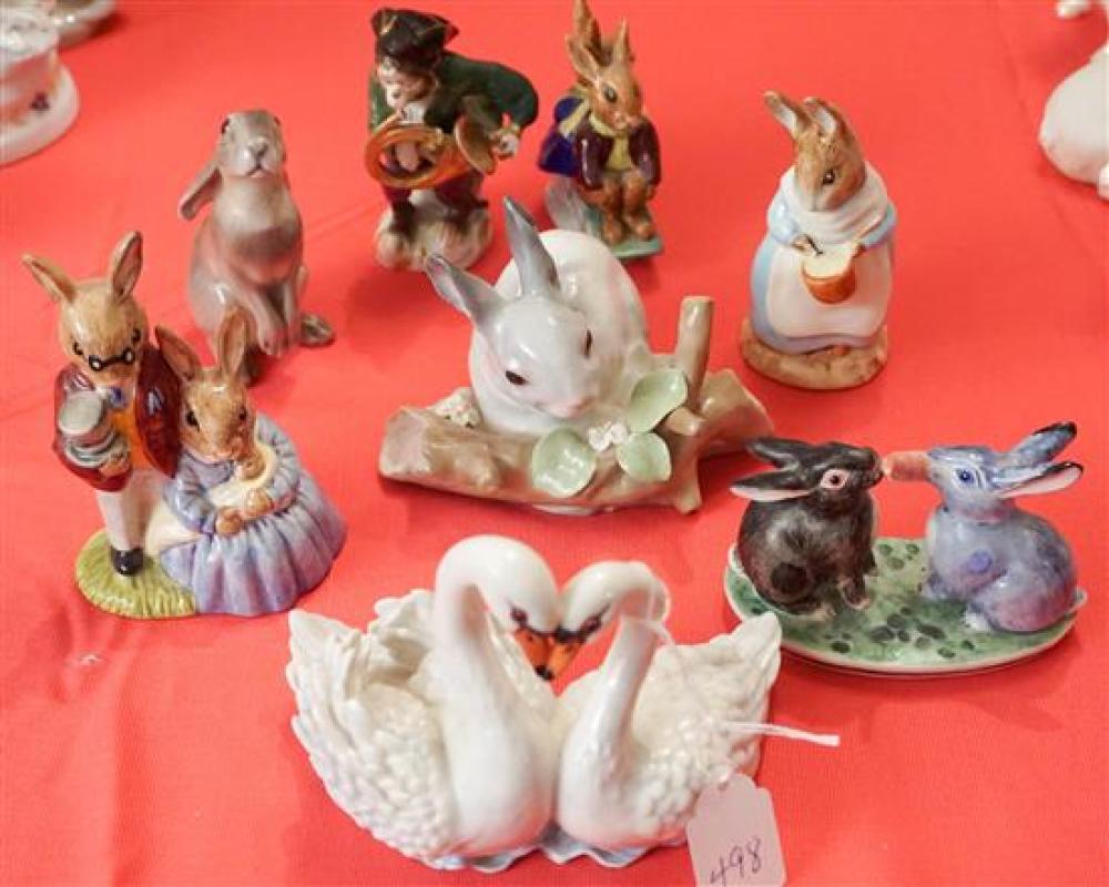 EIGHT (8) PORCELAIN CABINET
