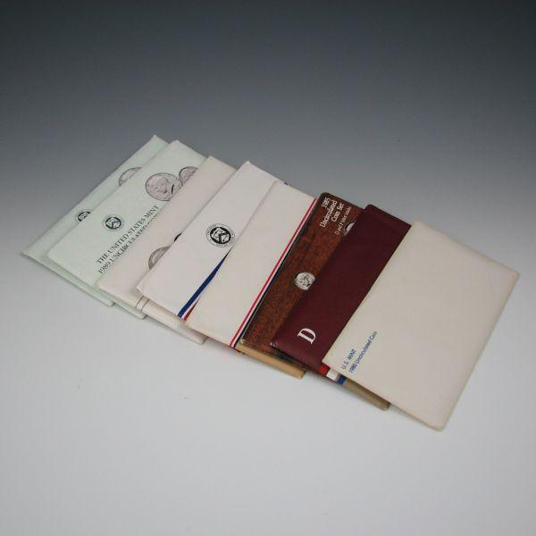 Eight (8) US Mint Sets from the