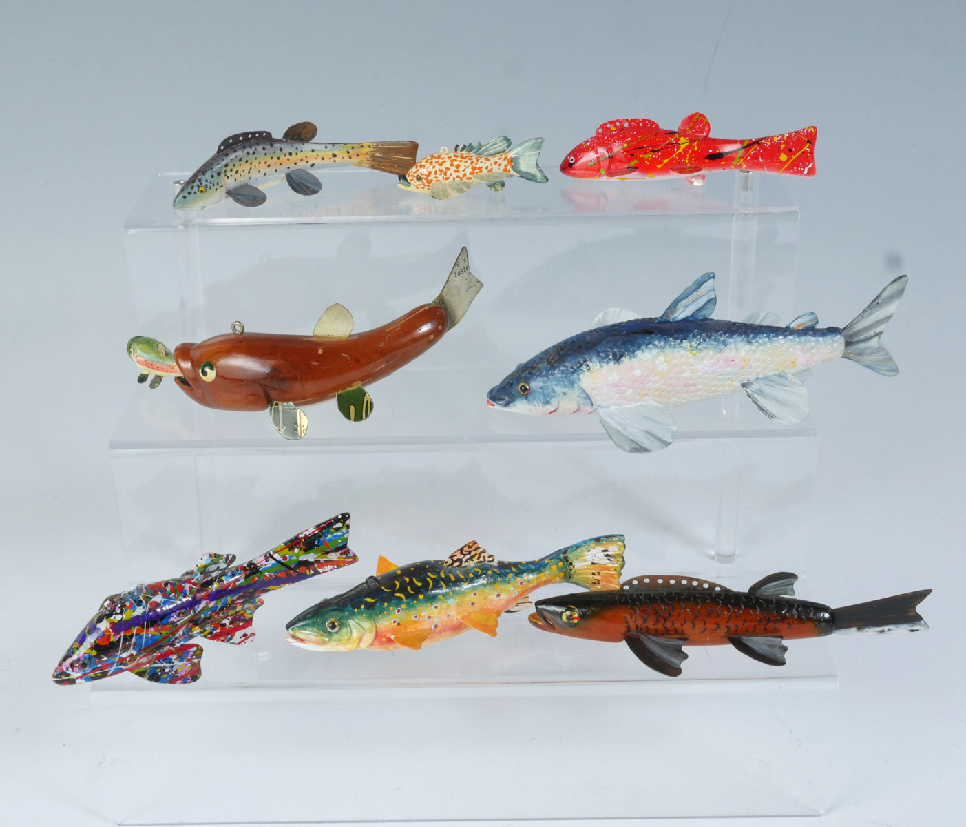 EIGHT AAGE BJERRING FISH DECOYS: To