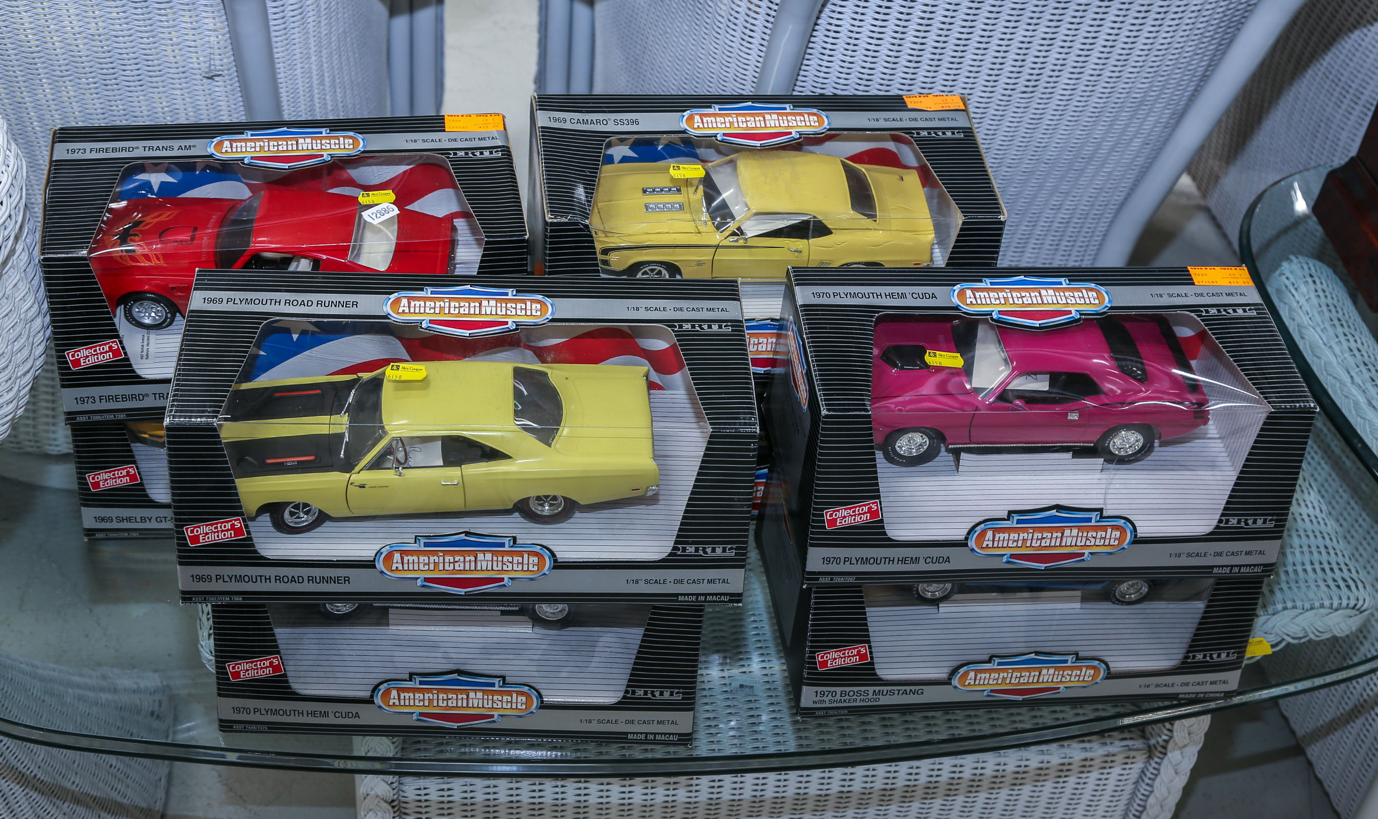 EIGHT "AMERICAN MUSCLE" DIE-CAST