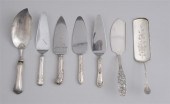 EIGHT AMERICAN SILVER PASTRY S