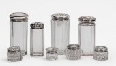 EIGHT AMERICAN STERLING GLASS
