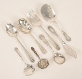 Eight American sterling silver