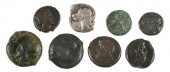 EIGHT ANCIENT SYRACUSIAN COINS