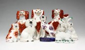 EIGHT ANIMAL FIGURINES. Ninete