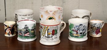Eight antique collectible