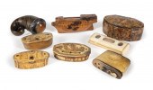 EIGHT ANTIQUE CONTINENTAL SNUF