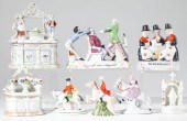 Eight Antique English Porcelai